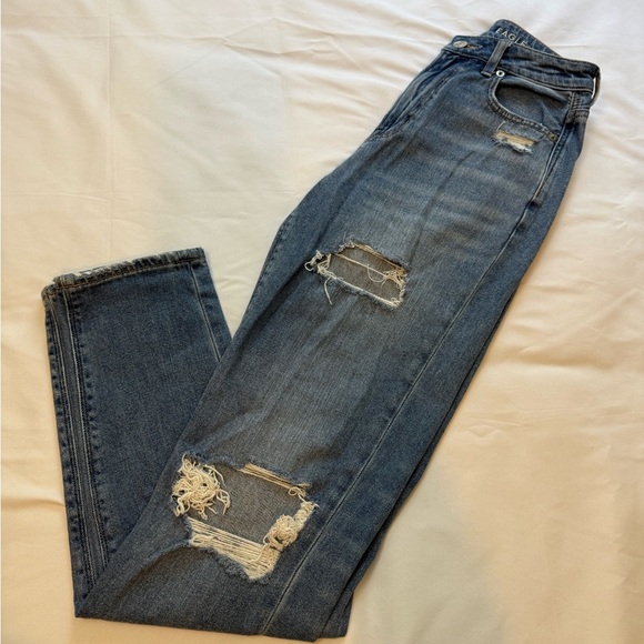 American Eagle Outfitters Distressed Skinny Jeans Size 0 - Picture 1 of 4